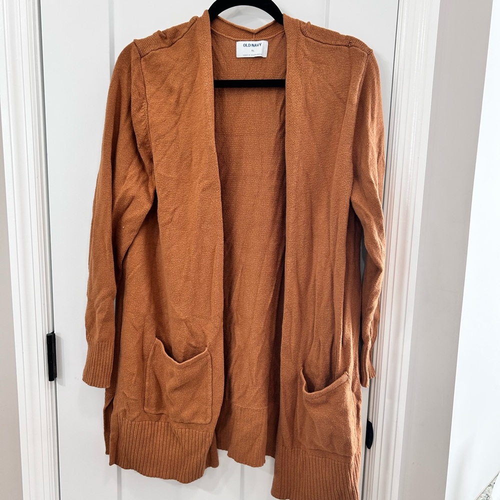 Old Navy Women's Rust Brown Sweater Cardigan